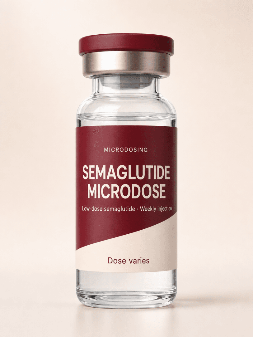 Microdose semaglutide weekly injection vial