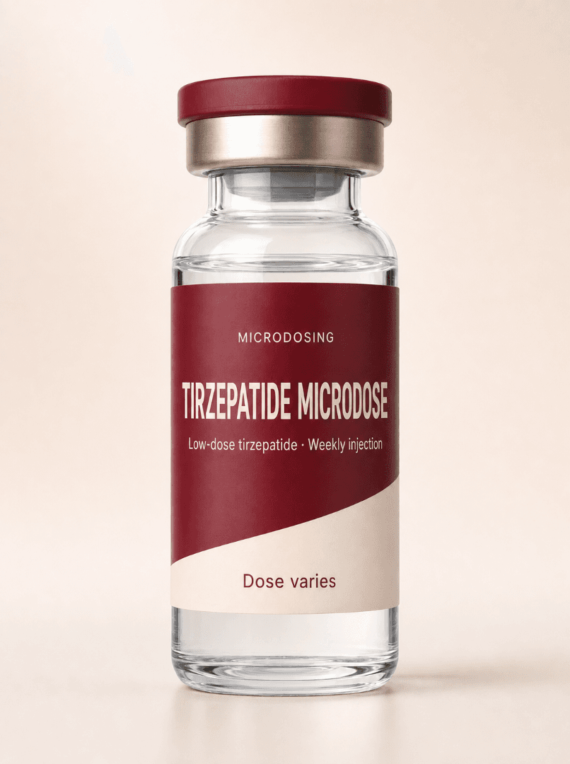 Microdose tirzepatide weekly injection vial