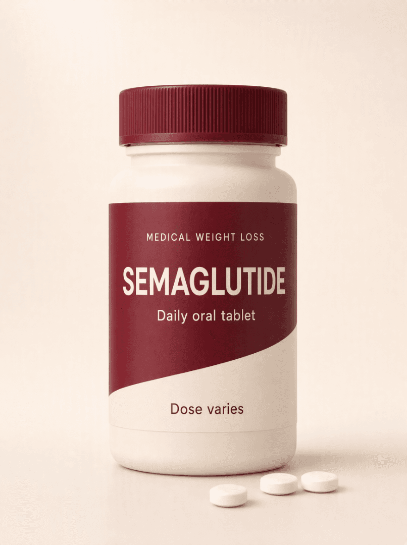 Oral semaglutide daily tablet bottle
