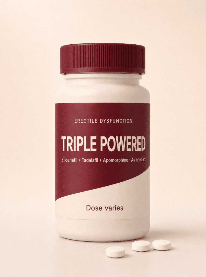 Triple Powered as-needed tablets bottle